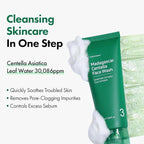 TOSOWOONG Gentle Anti-Aging Starter Set - Soothing Madagascar Centella Face Wash + High Purity Bakuchiol Capsule Cream - Retinol Alternative Routine for Sensitive Skin Firming