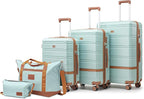 Luggage Sets 3 Piece with spinner wheels, PC+ABS Hard Shell Travel Luggage by Unknown
