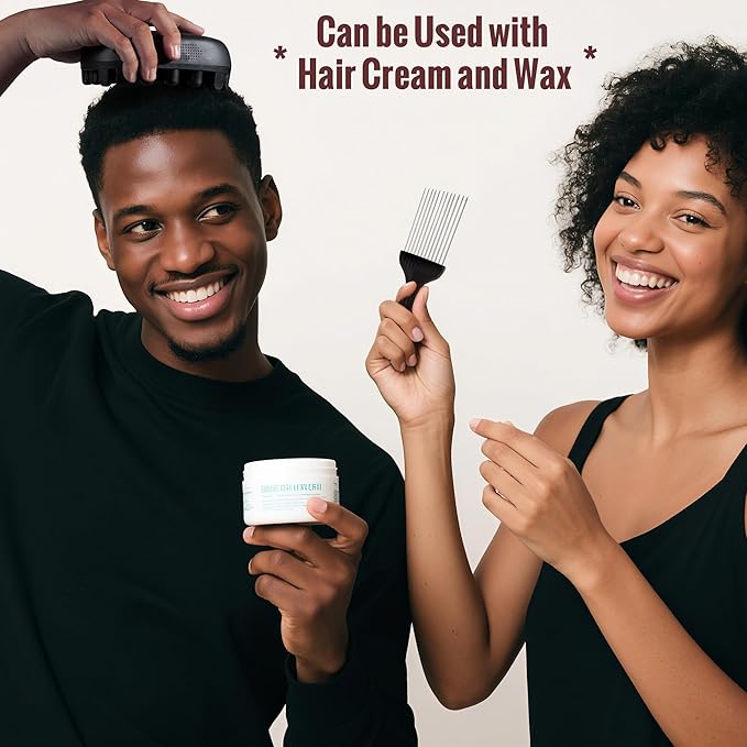 Belongtous Premium Twist Hair Sponge Brush, Twist Styler Comb Set for Men & Women, Metal Brush Pick and Twist Comb for Afro, Curly, Coiled, Short Hair