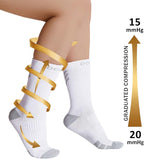 DOVAVA Dri-tech Compression Crew Socks, Comfort Boost Circulation - Image 3