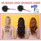 INVODA 3D Round Hair Brushes for Women Blow Drying Detangling Hairbrush 360 Degree Styling Brush for Thick Curly Hair Comb for Wet and Dry Hair (1 PCS)