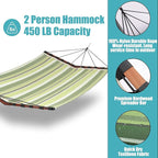 TegerDeger 12FT 2 Person Hammock Large Hammock Quick Dry 450LB Capacity - Image 4
