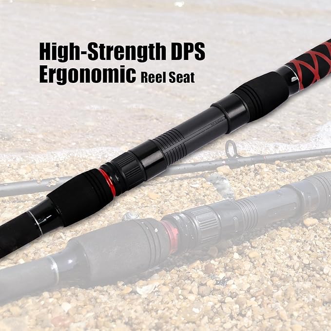 Fiblink Surf Spinning Fishing Rod 2-Piece/3-Piece Carbon Fiber Travel Fishing - Image 4