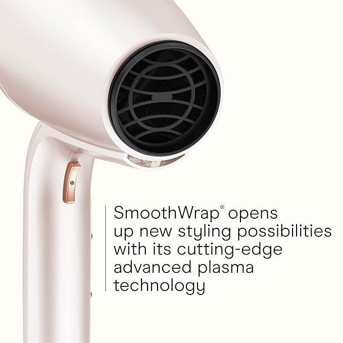 INFINITI PRO CONAIR SmoothWrap Hair Dryer, Blow Dryer with Diffuser and Concentrator Attachments, Advanced Plasma and Ceramic Technology for Less Frizz, More Volume, and Body, Champagne