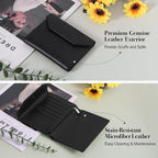 Leather Passport Holder for Travel, Passport Book Holder，Rfid Blocking Travel - Image 4