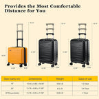 16 Inch Carry On Luggage Airline Approved, Expandable Lightweight ABS+PC Hard - Image 8