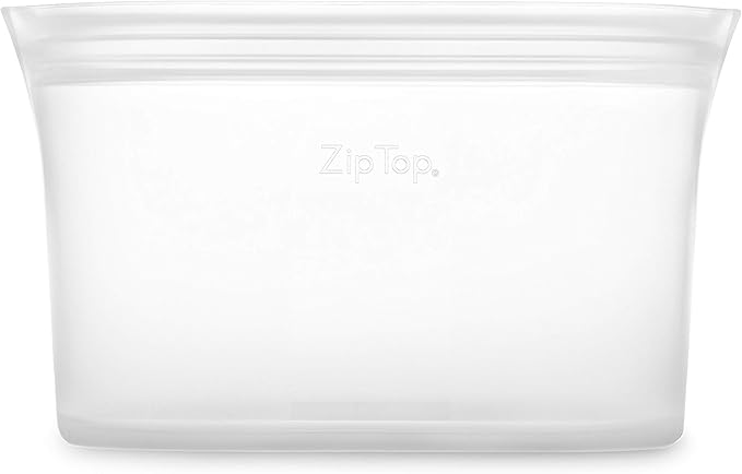 Zip Top Reusable Food Storage Bags | Large Dish | Silicone Meal Prep Container - Image 2