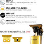Supreme Trimmer 2-in-1 Crunch Lite Foil Shaver & T-Shaper Trimmer Set | ST5200 Beard Trimmer STF600 Electric Razor | Travel or at Home Hair Cutting Kit | Gold