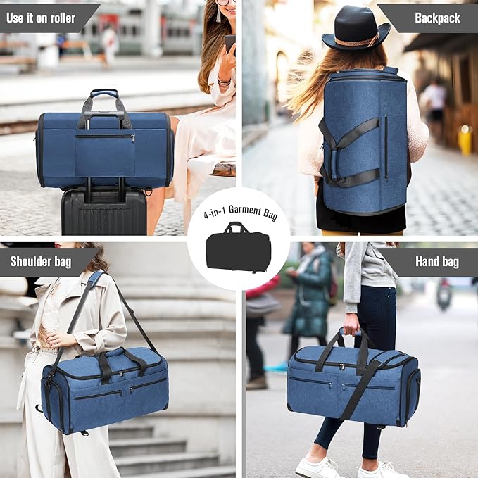 Bukere Garment Duffle Bags for Travel, Convertible Carry on Bag - Image 7