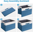 GhvyenntteS 6 Pack Fabric Storage Bins, Foldable Storage Baskets - Image 5