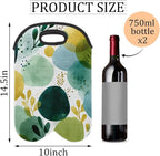 Neoprene Wine Tote, Bottle Carrier Gag Insulating Neoprene Thicker, Insulated - Image 2