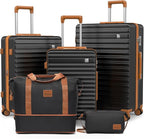 imiomo Luggage Sets 3 Piece, Expandable Hardside Suitcase Set by IMIOMO