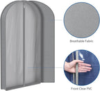 Zilink 40" Suit Bags for Closet Storage Clear Mink Coat Storage Bag Hanging - Image 5