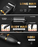 Ufree Body Hair Trimmer for Women, Manscape Pubic Hair Trimmer, 3 in 1 Body Grooming Kit for Lady, Waterproof Body Electric Shaver Razor, Grooming for Face and Body, Gifts for Women, Black