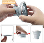 Litoexpe 4 Pack Silicone Collapsible Travel Cup Portable Folding Camping Cup - Image 3