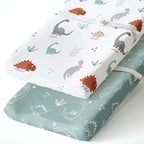 BROLEX Changing Pad Covers for Baby: Boy Girls Ultra Stretchy Soft 2 Pack by BROLEX