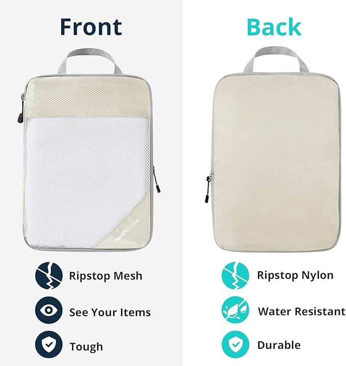 Compression Packing Cubes 3 Set, Compressible Space-Saving Packing Cubes - Image 5