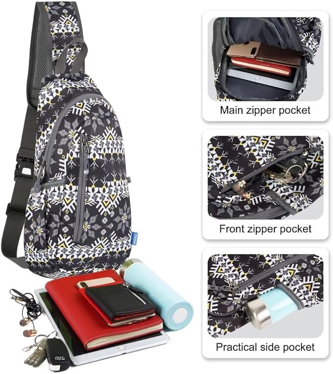 TITECOUGO Small Sling Bag, Lightweight Crossbody Backpack - Image 2