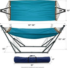 Tranquillo Hammock with Stand Heavy-Duty, Hammock Quick Fold Unfold, Steel - Image 2