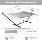 ANOW Double Hammock with Stand 12FT, Heavy Duty Hammocks with Stand - Image 6