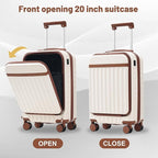 Merax Luggage Sets Front Opening, 2 Piece Hardshell Suitcase - Image 6