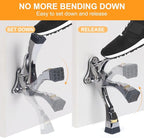 4 Packs Heavy Duty Kickdown Door Stopper, One Touch Adjustable Kickdown Door - Image 2