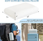 YOUR MOON Memory Foam Travel Pillow, Pure Cotton Cover, Compressible Camping - Image 2