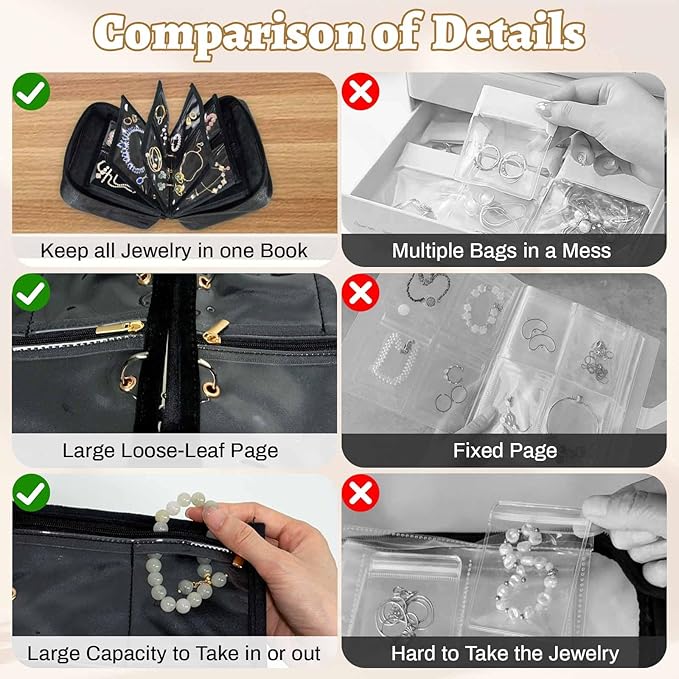 Travel Jewelry Organizer Case, Jewelry Storage Bag - Image 5