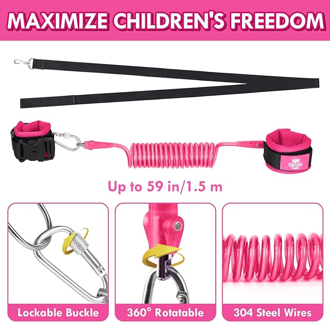 Lehoo Castle Toddler Leash for 1-5 Years, Baby Safety Harness for Girls - Image 3