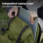 mixi Travel Backpack for Women Men, 18 Inch Carry On Laptop Backpack Flight - Image 3