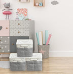 Simple Houseware 14.4" x 10" Fabric Storage Bin - Image 5