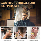 Hair Clippers for Men Professional, Cordless Beard Trimmer & Electric Shavers for Men, Mens Hair Clippers and Trimmer Kit for Barber with Case, Gold