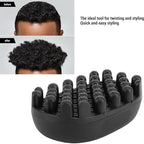 Rubber Curling Hair Brush - Twist King Sponge for Afro Hair, Washable Curl Sponge Styling Tool (Large Tooth)