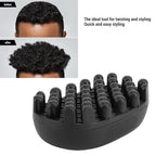 Rubber Curling Hair Brush : Twist King Sponge for Afro Hair, Ideal Durable Washable Sponges Curls Tool (Large Tooth)