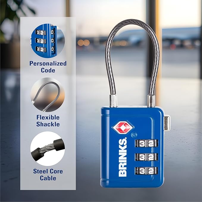 Brinks TSA Accepted Indicator Luggage Lock, New More Secure TSA008 Key - Image 4