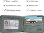 Wallet for Men-Genuine Leather RFID Blocking Bifold Stylish Wallet - Image 3
