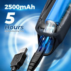 Chicclly Professional Hair Clippers for Men&Women, Low Noise Hair Cutting Kit with 10 Color Combs, LED Display, Gifts for Men, 5H Cordless Clippers and Trimmers Set with Scissors,Cape