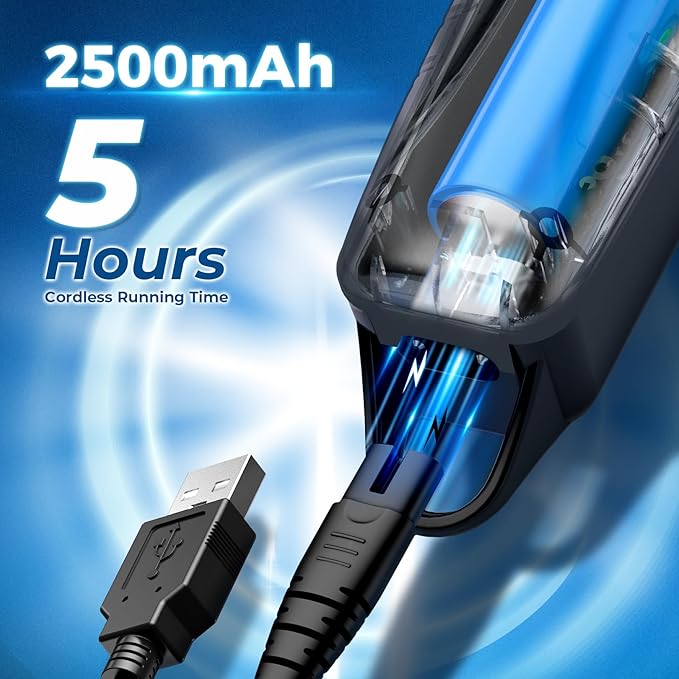 Chicclly Professional Hair Clippers for Men&Women, Low Noise Hair Cutting Kit with 10 Color Combs, LED Display, Gifts for Men, 5H Cordless Clippers and Trimmers Set with Scissors,Cape