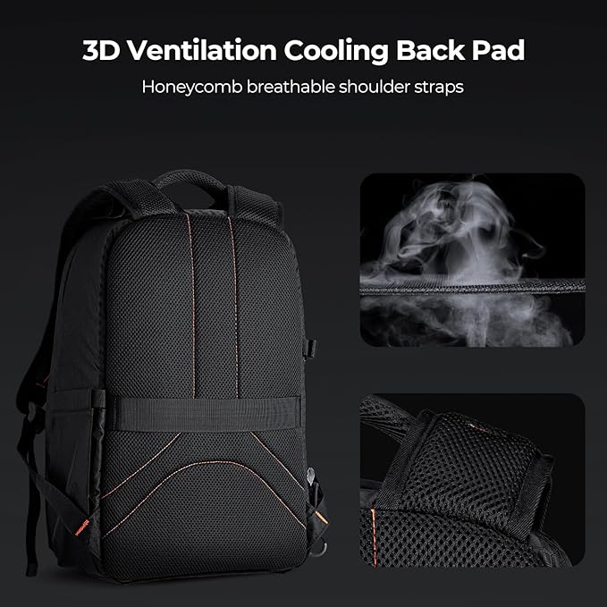 K&F Concept Camera Backpack for Photographers Large Waterproof Photography - Image 5