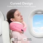 Travel Pillow, 100% Pure Memory Foam Travel Neck Pillow Airplane Neck Support - Image 4