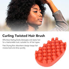 Curling Twisted Hair Brush Styling Brush, Afro Braid Dreadlocks Comb for Men and Women, Styling Brushs for Curly Hair (Red)