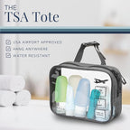 Toiletry Bag Kit Set: Hanging Travel Toiletry Bag + 311 TSA Cosmetic Liquid Bag - Image 5