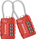 Puroma 2 Pack TSA Approved Luggage Lock, 4 Digit Combination Travel Locks by Puroma