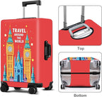 Luggage Cover Washable Suitcase Protector Anti-Scratch, Stretchable Fit - Image 3