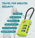 ANVIL TSA Approved Luggage Locks – High Security TSA008 Combination Travel Locks - Image 5