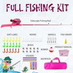 Kids Fishing Pole, Telescopic Fishing Rod, Toddler Collapsible Fishing Rod and - Image 8