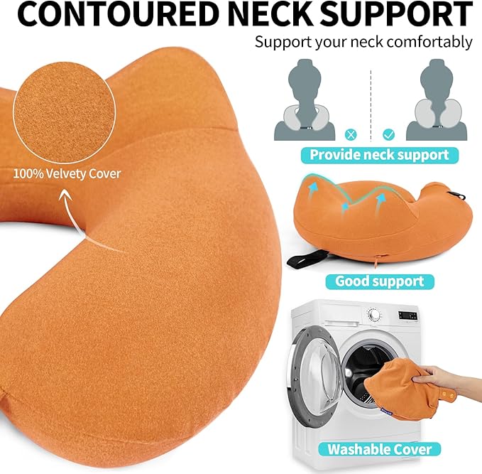 2 Pack Inflatable Travel Neck Pillows - Image 6