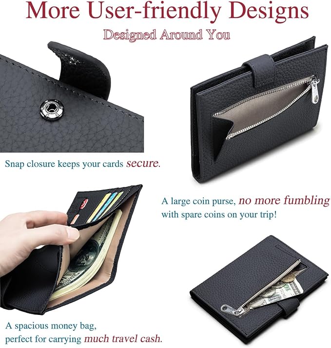 RFID Slim Passport Holder for Travel – Leather Passport Wallet for Women & Men - Image 6