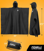 Foxelli Rain Poncho for Adults – Extra Long Reusable Waterproof Raincoat - Image 7
