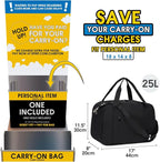 Narwey 18" Carry on Bag with Laptop Compartment 14 Inch Travel Duffel Bag - Image 2